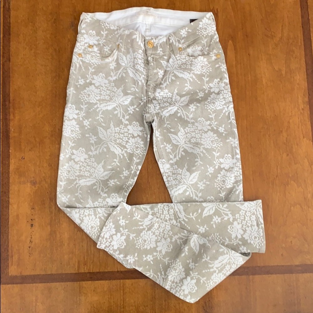 7 for all Mankind floral jeans